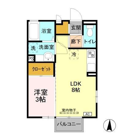 アビターレ狸塚の間取り