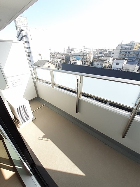 グランシャトル　高崎のバルコニー
