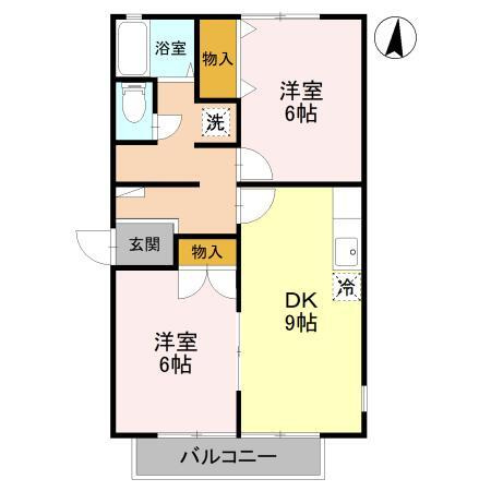 ミロワール　Ａの間取り