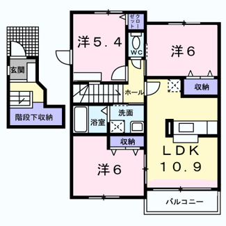 【間取り】 | クレールメゾンＡ