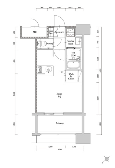 【間取り】 | エンクレスト博多駅南GRACE