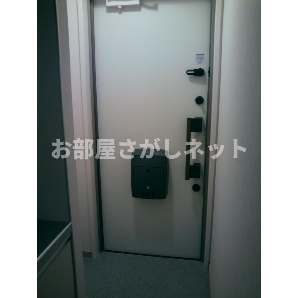 ソレイユ【おとり物件なし】#学生・社会人にオススメ！初期費用分割払いOK！の玄関|玄関ドアは防犯に優れたディンプルキー、ダブルロックです。
