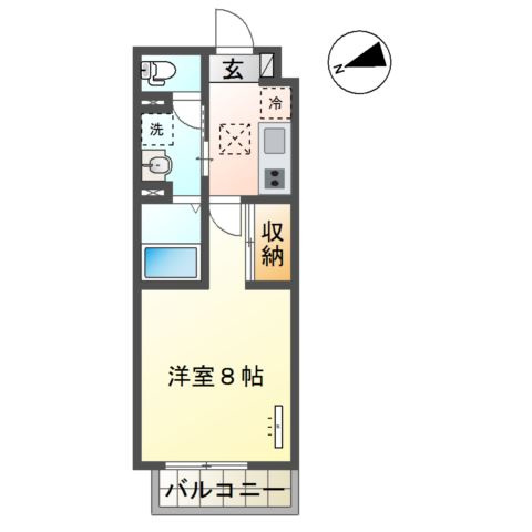 【間取り】 | ラ　フェリシテＫ