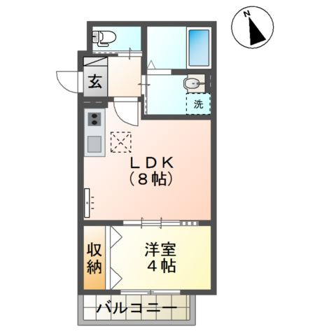 【間取り】 | ラ　フェリシテＫ