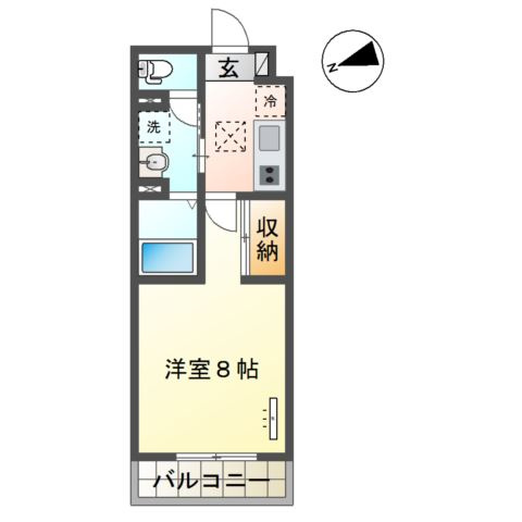 ラ　フェリシテＫの間取り