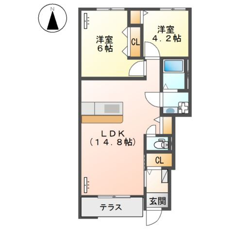 シエル　クレアの間取り