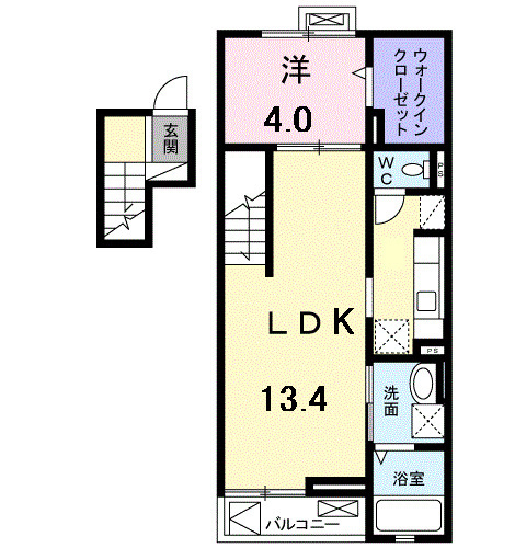 フィオーレ　パラッツオの間取り