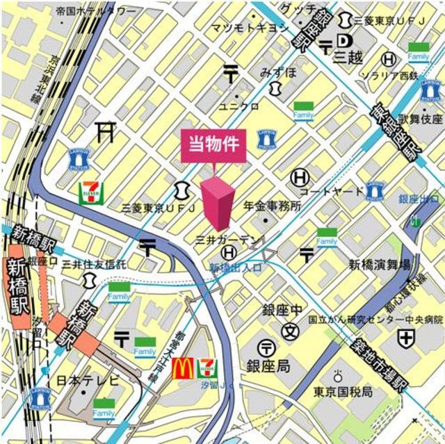 ＩＳ銀座レジデンスの地図