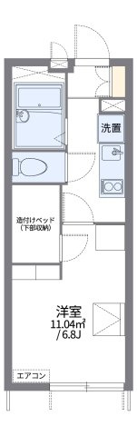 レオパレスＨＡＲＵＳＨＩの間取り