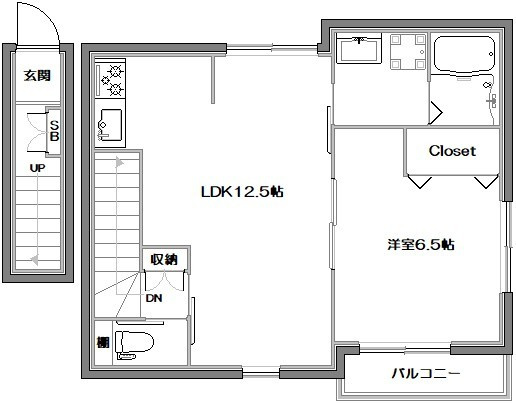 シエル西荻北の間取り