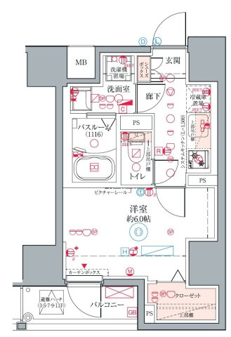 クレヴィスタ板橋の間取り