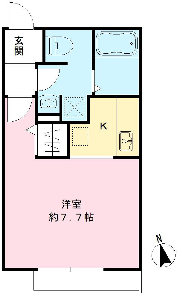 ボルベールアサヒの間取り