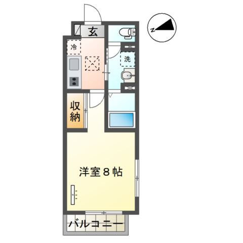 ラ　フェリシテＫの間取り