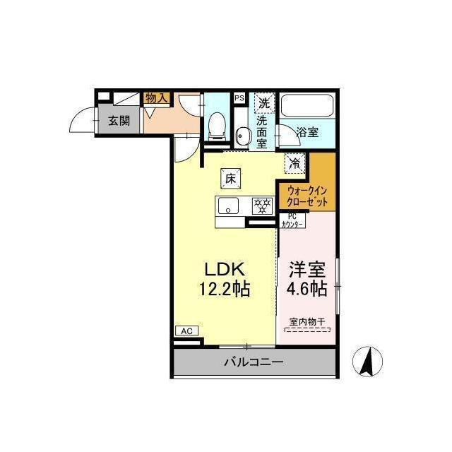 (仮称)清水町新宿PJの間取り