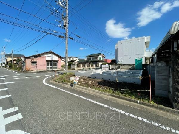 前橋市山王町の前面道路含む現地写真