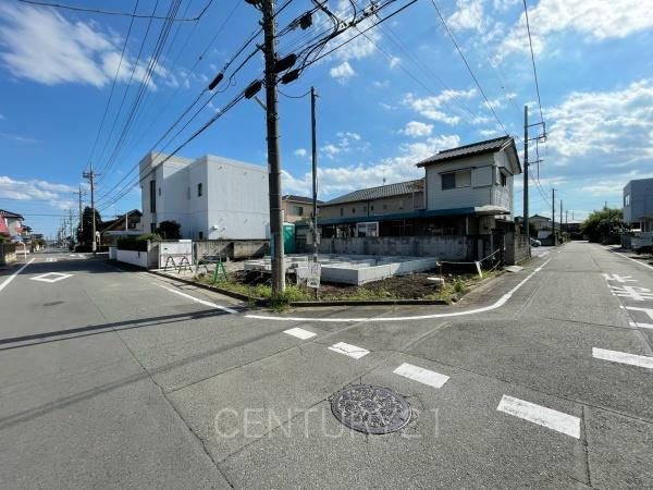 前橋市山王町の前面道路含む現地写真