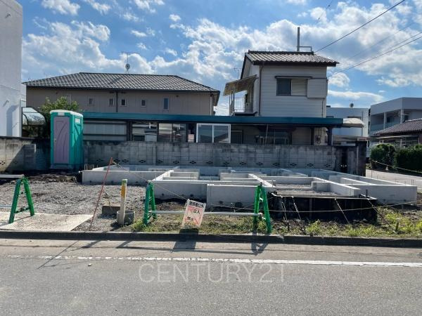 前橋市山王町の前面道路含む現地写真