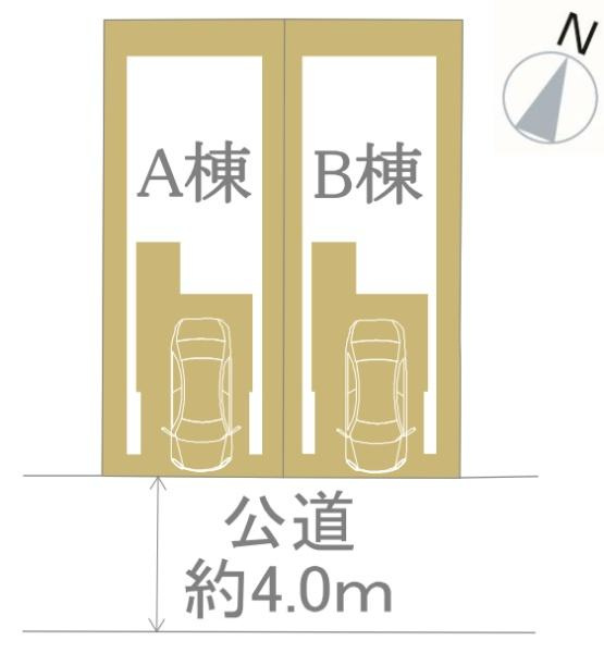 横浜市神奈川区松見町１丁目の新築一戸建の区画図|限定2棟の販売です！
お気軽にお問合せ下さい！
