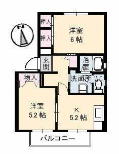 【間取り】 | ムーンライトだいせん Ｃ棟