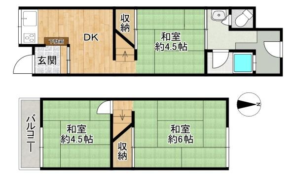 【間取り】 | ■3ＤＫでとても使い勝手の良い間取りになっております♪
ご案内ご希望の方はスマイシア不動産販売までご連絡ください。