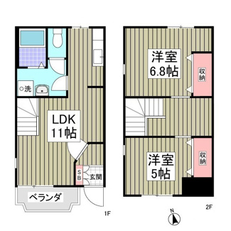 【間取り】 | サニービレッジ6番館