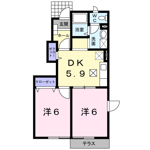 【間取り】 | サラスワティＢ