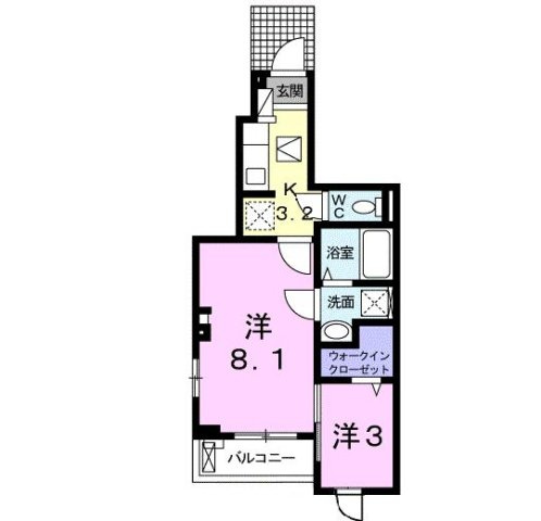 フルールの間取り
