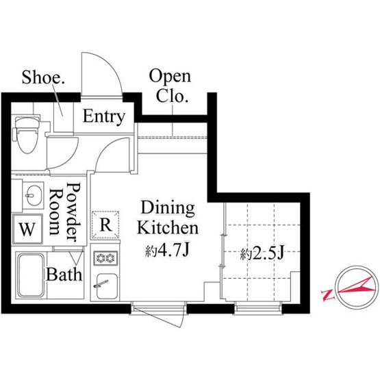 【間取り】 | エクサム三軒茶屋Ⅳ