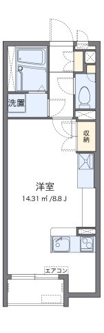 【間取り】 | ミランダＨＫ | 代表的な間取のため実際の間取とは異なる場合があります