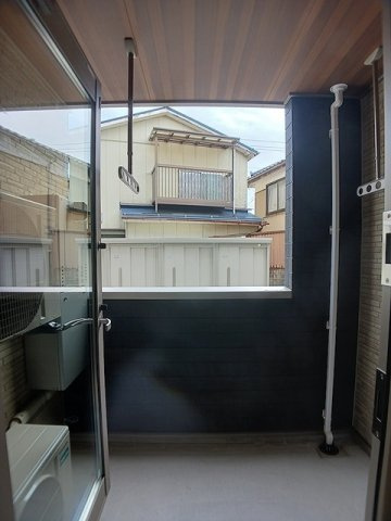 ヒカルサ新潟関屋のバルコニー