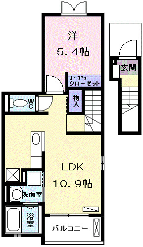 レジデンス　Ｔ＆Ｔの間取り