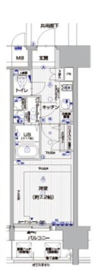 エスリード難波SOUTHの間取り|エスリード難波サウス　間取り