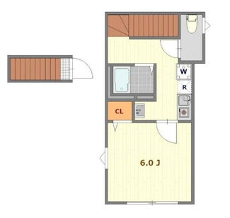 【間取り】 | クラヴィエ上町 | 間取りです。