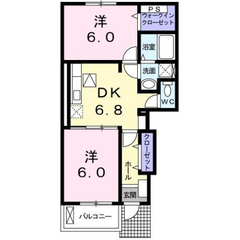 ブローテ・大井Ｂの間取り