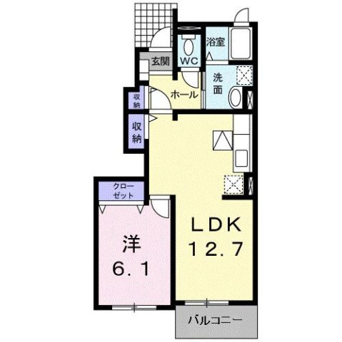 トエムフェルトＢの間取り