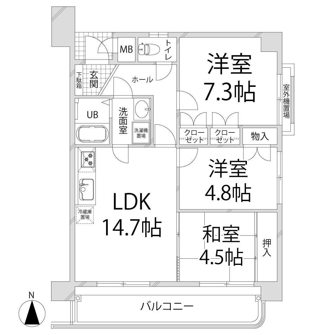 キャッスルコート安室の間取り
