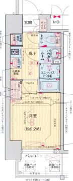 【間取り】 | プレサンス天神橋六丁目ヴォワール