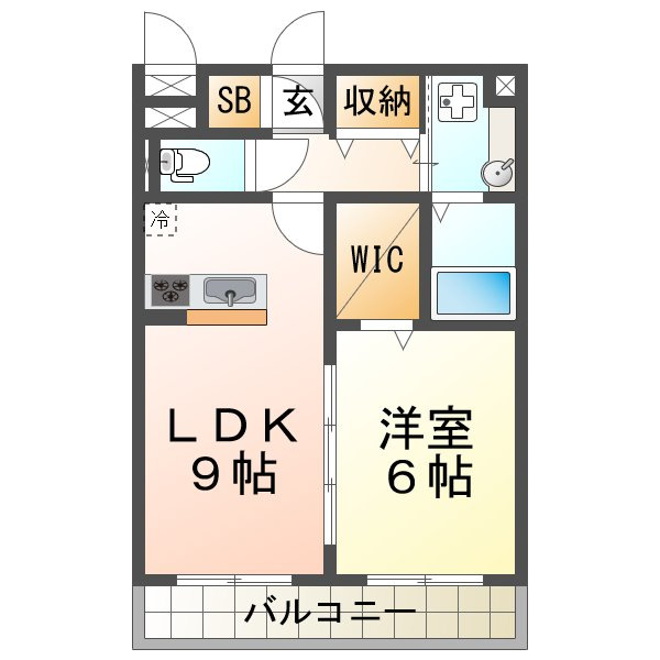 ソレイユ硯の間取り