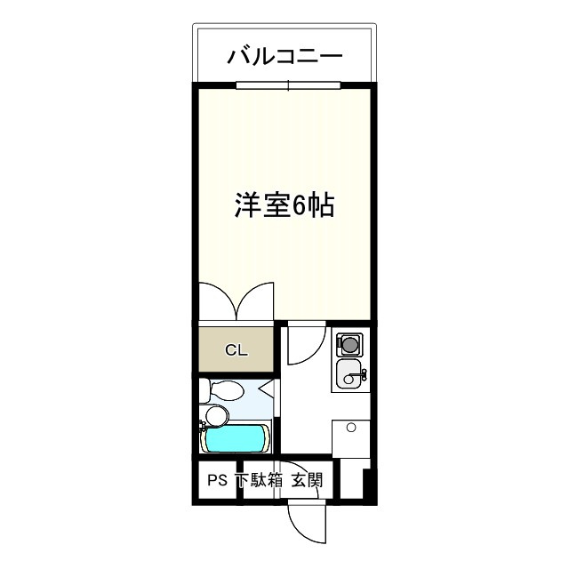 ウエストハイライズの間取り