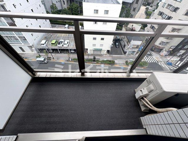 ルクシェール蒲田のバルコニー
