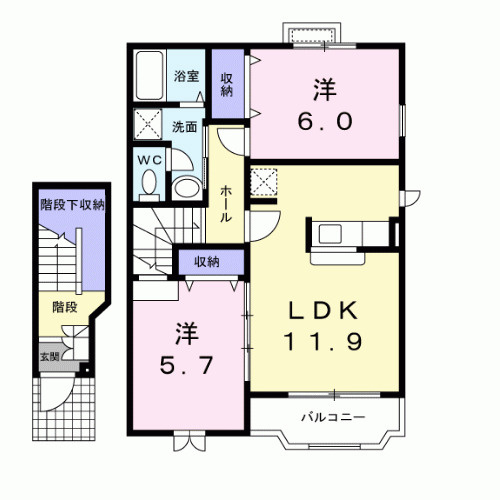 ラヴィアーレ・Ｅの間取り