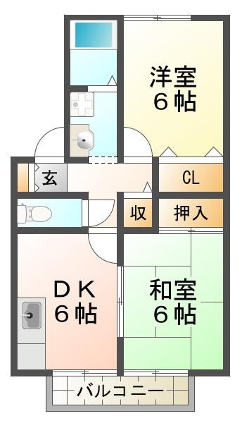 エクセレント松下の間取り