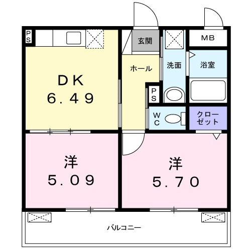 シャテーニュ　プレリーの間取り|間取りです。