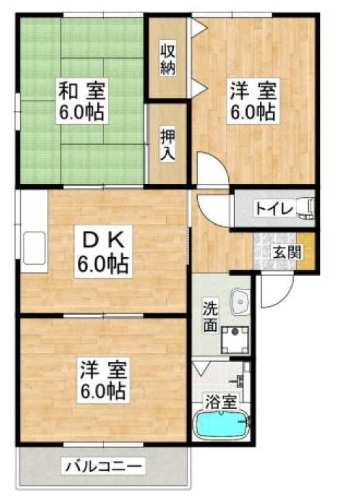 アメニティーハウスの間取り