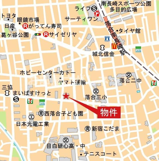 オアーゼ新宿西落合レジデンス【おとり物件なし】#学生・社会人にオススメ！初期費用分割払いOK！の地図