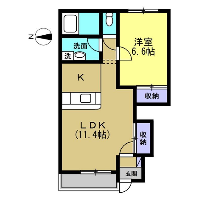 スカイコーポKTの間取り