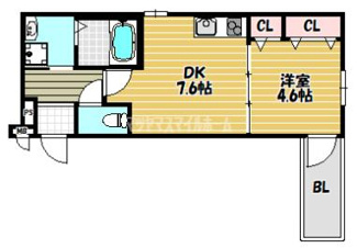 【間取り】 | フジパレス住道Ⅲ番館