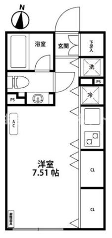 ＧＣ目白【おとり物件なし】#学生・社会人にオススメ！初期費用分割払いOK！の間取り