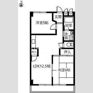 ハイツ北出B棟の間取り