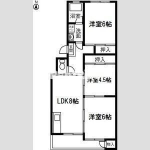 ハイツ小正Bの間取り